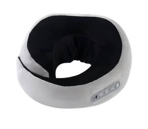 lot 26287 image: TREVEX Neck Massager with Heat - Deep Tissue Neck Pain Relief U-Shape Design Electric Cordless Massager Pillow for Travel Office Home Shiatsu Neck Pillow Gifts for Men Women Dad Mom, Black - Retail $40