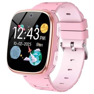 lot 30356 image: Kids Smart Watch Girls Boys - Smart Watch for Kids Game Watch Gifts for 4-12 Years Old with 26 Games Camera Alarm Video Music Player Pedometer Flashlight Birthday Gift for Boys Girls (6 Pink) - Retail $24