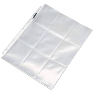 lot 30360 image: Amazon Basics 9-Sleeve Trading Card Protectors Binder Sheet for Storage and Protection, Top Loading, Transparent, 100-Pack - Retail $13
