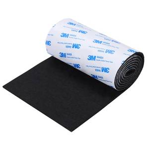 lot 30415 image: Felt Furniture Pads, Non Slip Self Adhesive Cuttable Felt Tape Black Heavy Duty Felts Strip Roll for Protecting Hardwood Floors Chair Wall Protector (40 x 5 x 0.12 Inch) - Retail $10
