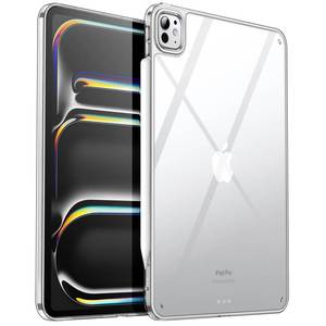 lot 50996 image: JETech Clear Case for iPad Pro 11-Inch M5M4 20252024 (6th5th Generation), Anti-Yellowing Transparent Shockproof Slim Tablet Back Cover with Hard PC Back and Soft TPU Bumper - Retail $12