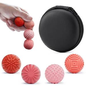 lot 51971 image: luckdoor Silicone Magnetic Balls Fidget Toys for Adults & Teens,4PCS Stress Relief Sensory Toys for Autism ADHD Anxiety,Fun Textures Gadgets,Office Desk Toy,Stocking Stuffers for Men Women Teen Gifts - Retail $9