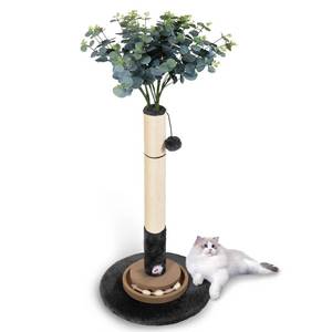 lot 59182 image: Cat Scratching Post, 35 Inch Tall Cat Scratcher Cat Tree Tower with Hanging Ball for Indoor Cats Adults,Eucalyptus Sisal Rope Kitten Scratch with Interactive Mouse Cat Toy