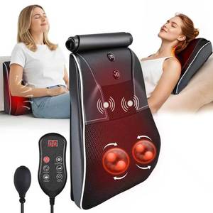 lot 59241 image: Shiatsu Back and Neck Massager with Heat,Back Massager for Pain Relief deep Tissue,3D Kneading Massage Pillow for Back,Shoulder,Leg,Gifts for Mom,Dad,Women