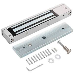 lot 44225 image: Electric Magnetic Lock 280KG600LBS Force, 12V NC Mode, Access Control for Metal, Fire Proof, Wooden, Glass Doors - Retail $40
