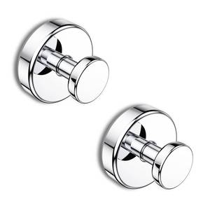 lot 44242 image: Suction Cup Hooks for Shower, Bath Robe Loofah Hook for Hanging - 2 Pack, Chrome