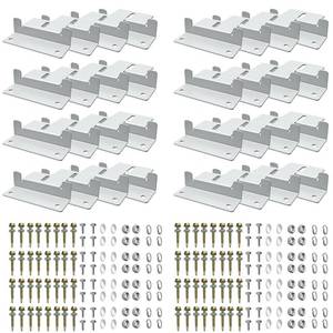 lot 44275 image: 32 Units Solar Panel Mounting Z Brackets Lightweight Aluminum Corrosion, Solar Panel Mounting z Bracket, Supporting for RV, Roof, Boat,Wall and Other Off Grid Roof - Retail $36