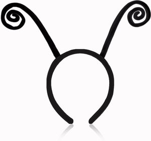 lot 44292 image: Butterfly Antenna Headband for Women, Black Ladybug Ears Headband Butterfly Wings Costume for Halloween Costume Accessories Party Supplies - Retail $13