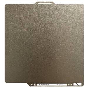 lot 44303 image: Upgraded Thicker Textured PEI Plate 0.77mm with QR Code for Bambu Lab P1SP2SP1PX1X1CA1 3D Printer, 257x257mm Dual-Textured Plate, Heated Bed Magnetic Flexible Spring Steel PEI Sheet Plate - Retail $16