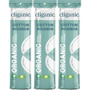 lot 44309 image: Organic Cotton Rounds (300 Count) Makeup Remover Pads  Hypoallergenic  Lint-Free  100% Pure Cotton - Retail $11