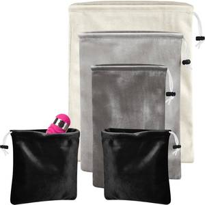 lot 44324 image: 4 Pcs Satin Game Toy Storage Bags Drawstring Gift Pouches Reusable Organizer for Women Men Toy Bags Foldable Ditty Pouches, 4 Sized for Home Travel(Classic Color, Classic) - Retail $8