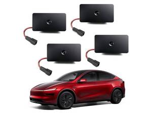 lot 44386 image: Model Y Juniper Model 3 Highland X S, Ultra-Bright HD Car Door Lights Logo Projector, OEM Style Puddle Lights No Fade 3D Laser Car Welcome Ghost Light(4 Pack)