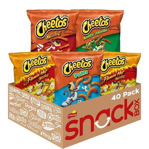 Cheetos Variety Pack Cheese Flavored Snack Chips  1oz Bags  40 Count Multipack 3/25/2025