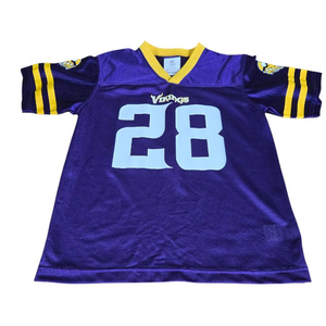 lot 47 image: Minnesota Vikings #28 Youth Large Football Jersey