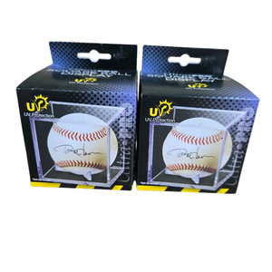 lot 56 image: Pair of Ultra Pro UV Protected Baseball Display Case