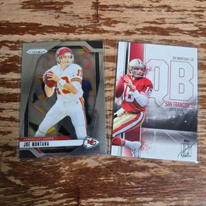 lot 68 image: Joe Montana Kansas City Chiefs Trading Cards Set