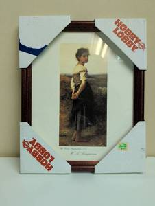lot 16864 image: The Young Shepherdess 1885 Bouguereau Framed Print, New in packaging
