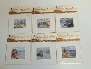 lot 16869 image: Atlantic Canada Mini Prints Memory Lane Series Collection, Set of 6, New in original packaging