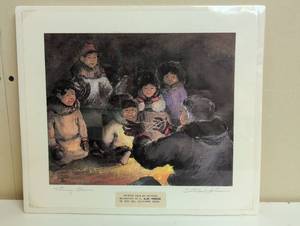 lot 16873 image: C. Alan Johnson Original Watercolor Print - Story Time
