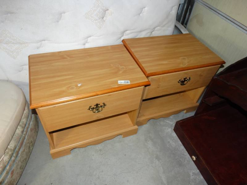 lot 10167 image: Pair of Bedside Tables