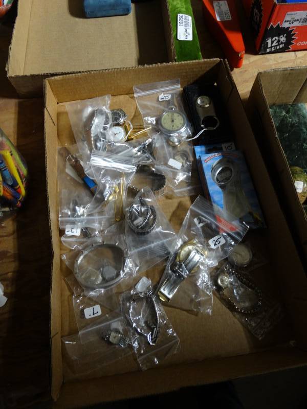 lot 10247 image: lot of watches and watch faces