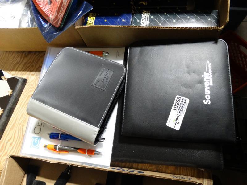 lot 10256 image: lot of promotional pens in organizers