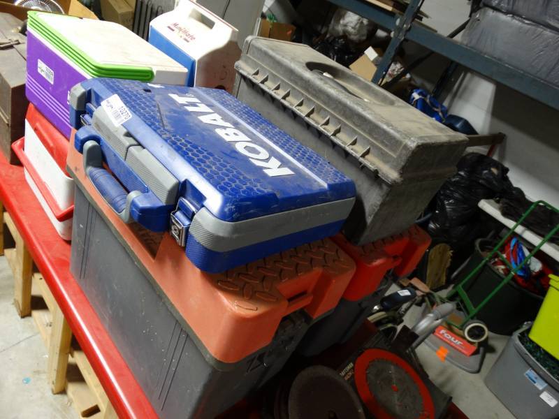 lot 10270 image: lot of 4 misc tool boxes
