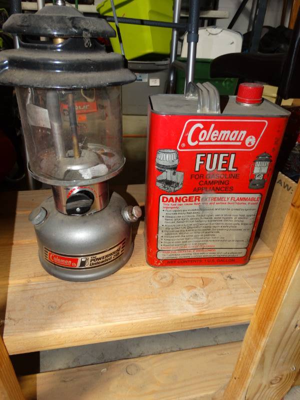 lot 10279 image: coleman lantern with coleman fuel