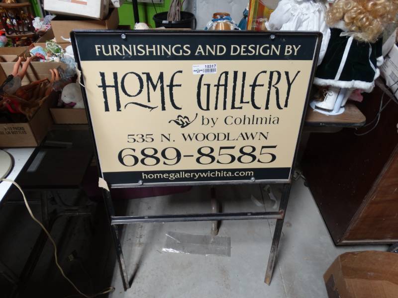 lot 10317 image: metal yard sign