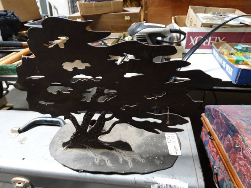 lot 10331 image: metal tree candle holder