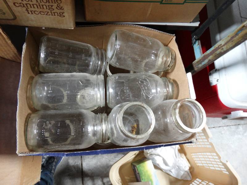 lot 10333 image: lot of large mason jars