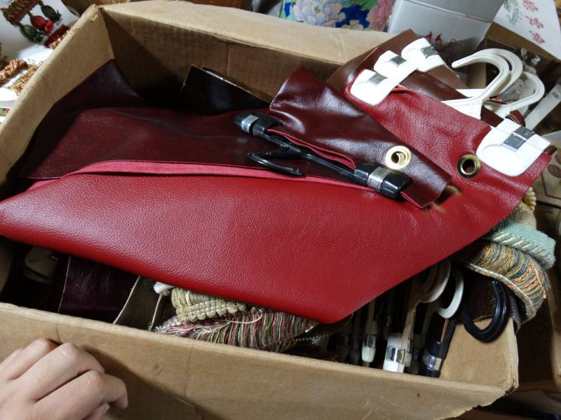 lot 10336 image: lot of samples of leather