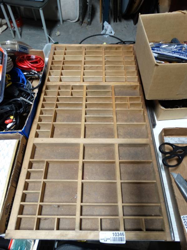 lot 10346 image: Print drawer shadow box