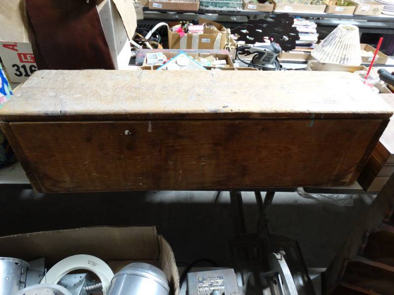 lot 10354 image: long wooden box