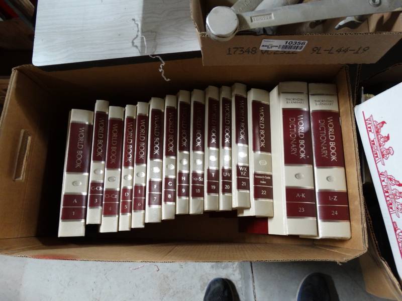 lot 10357 image: lot of the world book encyclopedia