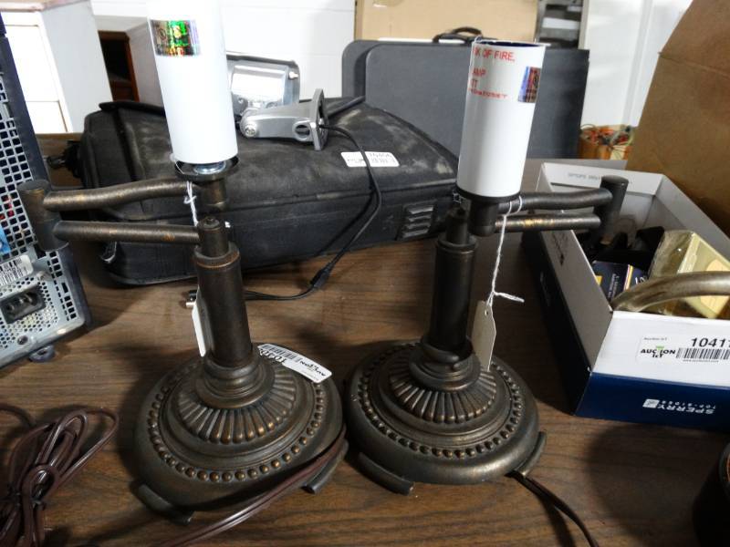 lot 10408 image: set of matching lamps