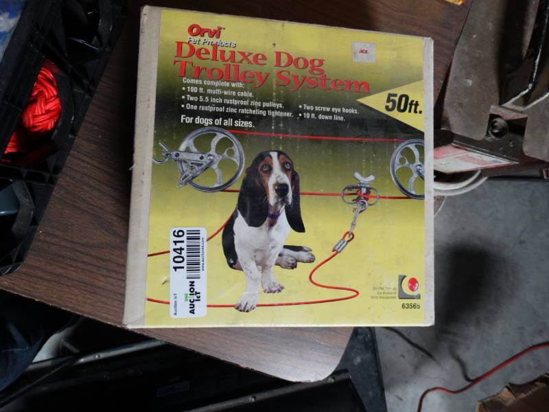 lot 10416 image: deluxe dog trolley system