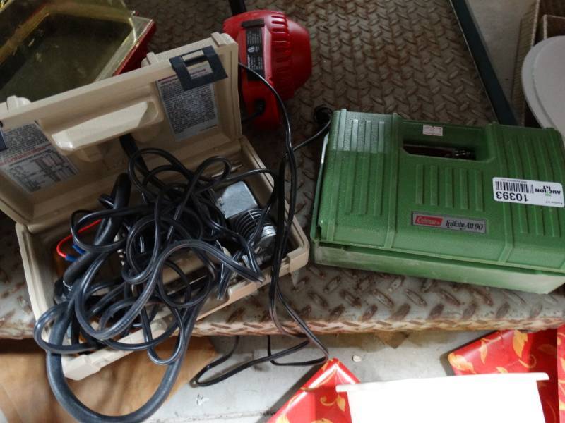 lot 10393 image: lot of 3 coleman air pumps