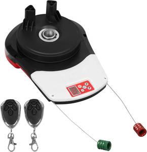 lot 241851 image: Retails for $220 Roll Up Garage Door Opener with Remote,110V 50 Decibel Automatic Rolling Gate Opener,24V DC Roller Door Opener for Garage Warehouse Store Barn Farm-Not Fit Flap,Wall Mounted Garage Door (ERDO)