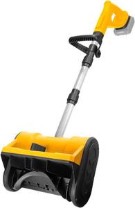 lot 461040 image: Retails for $130 Cordless Electric Snow Shovel Compatible with Dewalt 20V Battery with Brushless Motor, 10-Inch Snow Blower with Directional Plate, Width 12.5 Depth 6, 26 FT Throw Distance with Handle (Tool Only)