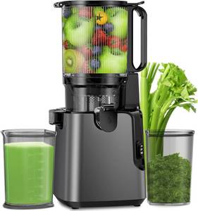 lot 471180 image: Retails for $120 Juicer Machines with 5.8 Large Feed Chute, Cold Press Juicer for Whole Vegetables and Fruits 400W, Slow Masticating juicer Easy to Clean Juice Extractor Machine High Juice Yield