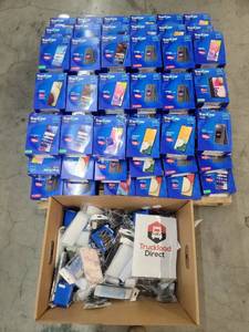 lot 53399 image: Trac Phones Android based Smartphones - 72 ct Phone Count - HeadphonesChargersCases
