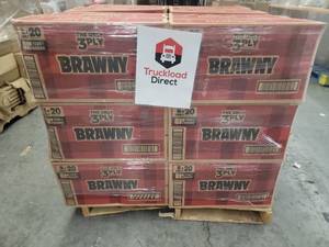 lot 56703 image: Brawny Paper Towels  Family Rolls 3 ply - 192 rolls