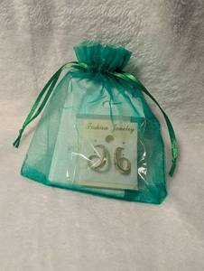 lot 1033 image: Gold Tone Open Hoop Earrings