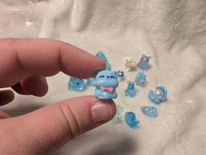 lot 1030 image: Blue Mini Animal Figurine Collection 16 ct