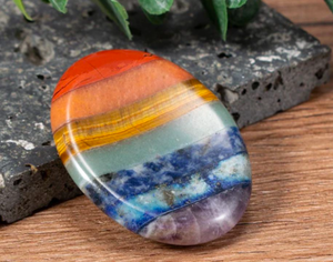 lot 2003 image: Multi-Stone Banded Palm Stone