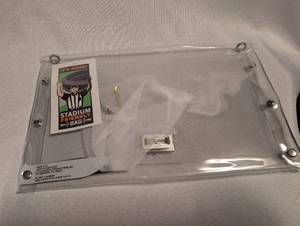 lot 2016 image: Clear Stadium Approved Security Bag