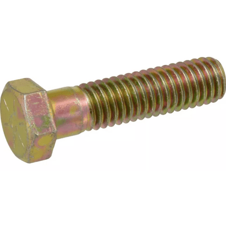 lot 106 image: Hillman 883377 58 in. x 2-12 in. Grade 8 Yellow Zinc Hex Cap Screws 5 count
