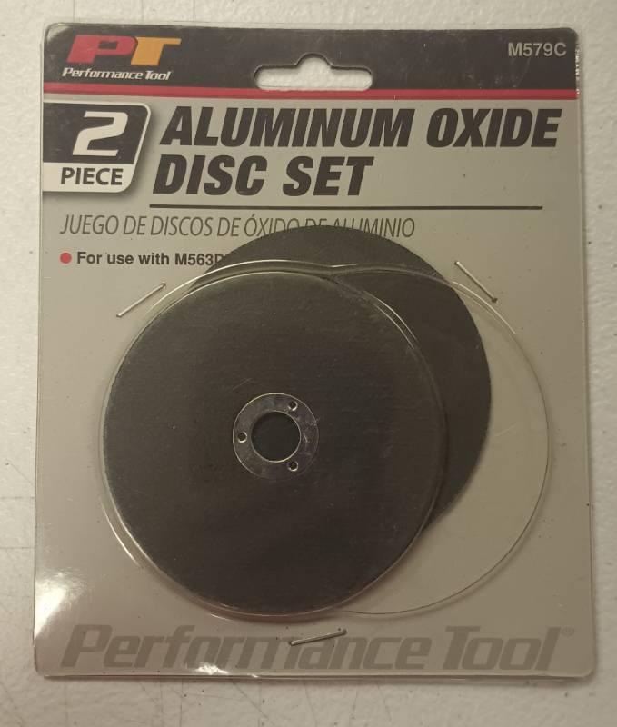 lot 441 image: Performance Tool M579C Aluminum Oxide Disc Set - 2 Piece