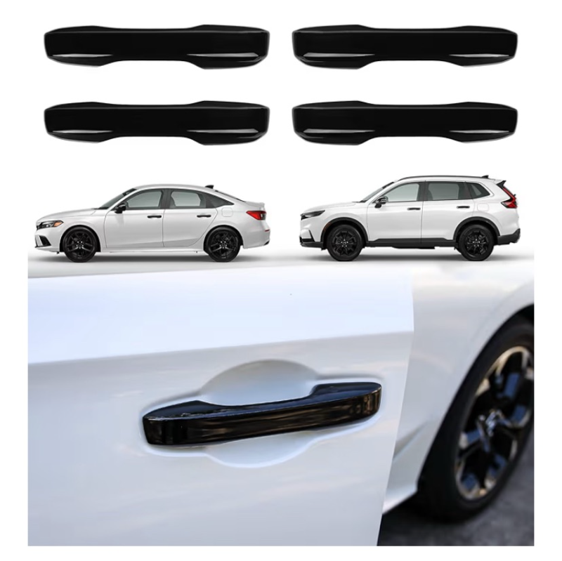 lot 460 image: Thenice for 11th Gen Civic Accessories Door Handle Cover Exterior Handle Protection Compatible with Honda Civic 2022-2026, AccordCR-VHR-V 2023-2026 -Piano Black DP60